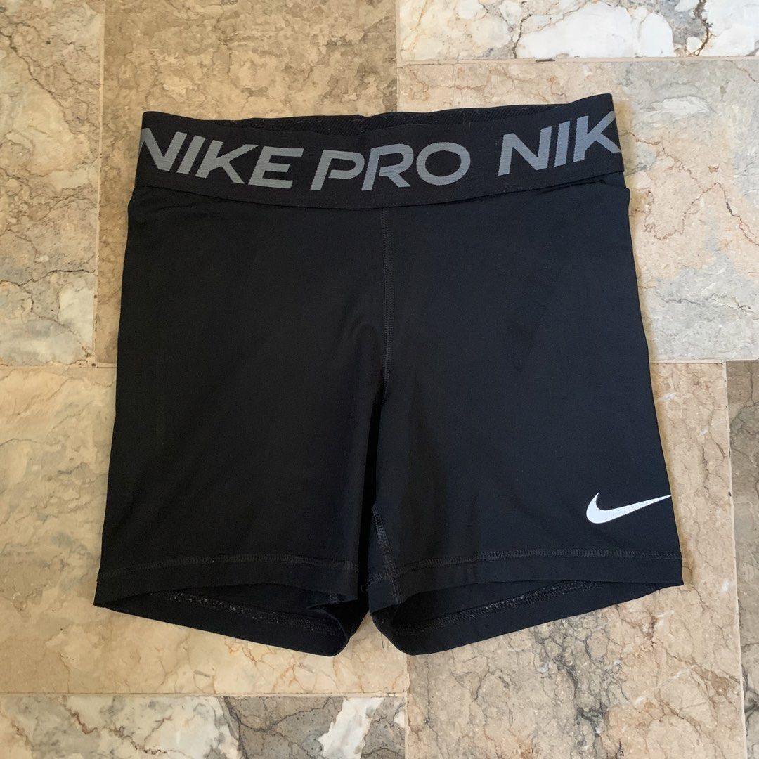 Nike pro short (Category: Activewear) located in Tarlac. Submitted by closetcleanupsale.ph (Listing ID 1469885868, Image 1). Description: Small EUC fabric crack swoosh LP POSTED.