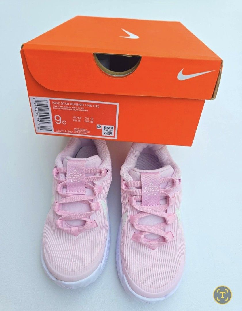 NIKE STAR RUNNER 4 NN (TD) (SIZE:9C) (Category: Babies & Kids Fashion) located in Urdaneta. Submitted by tannies-trift (Listing ID 1469914455, Image 1). Description: Size: 9c (EUR 26) (15CM) 1st to pay basis Mop: Gcash/Bank Mod: Regular Jnt --LOC. PANGASINAN.