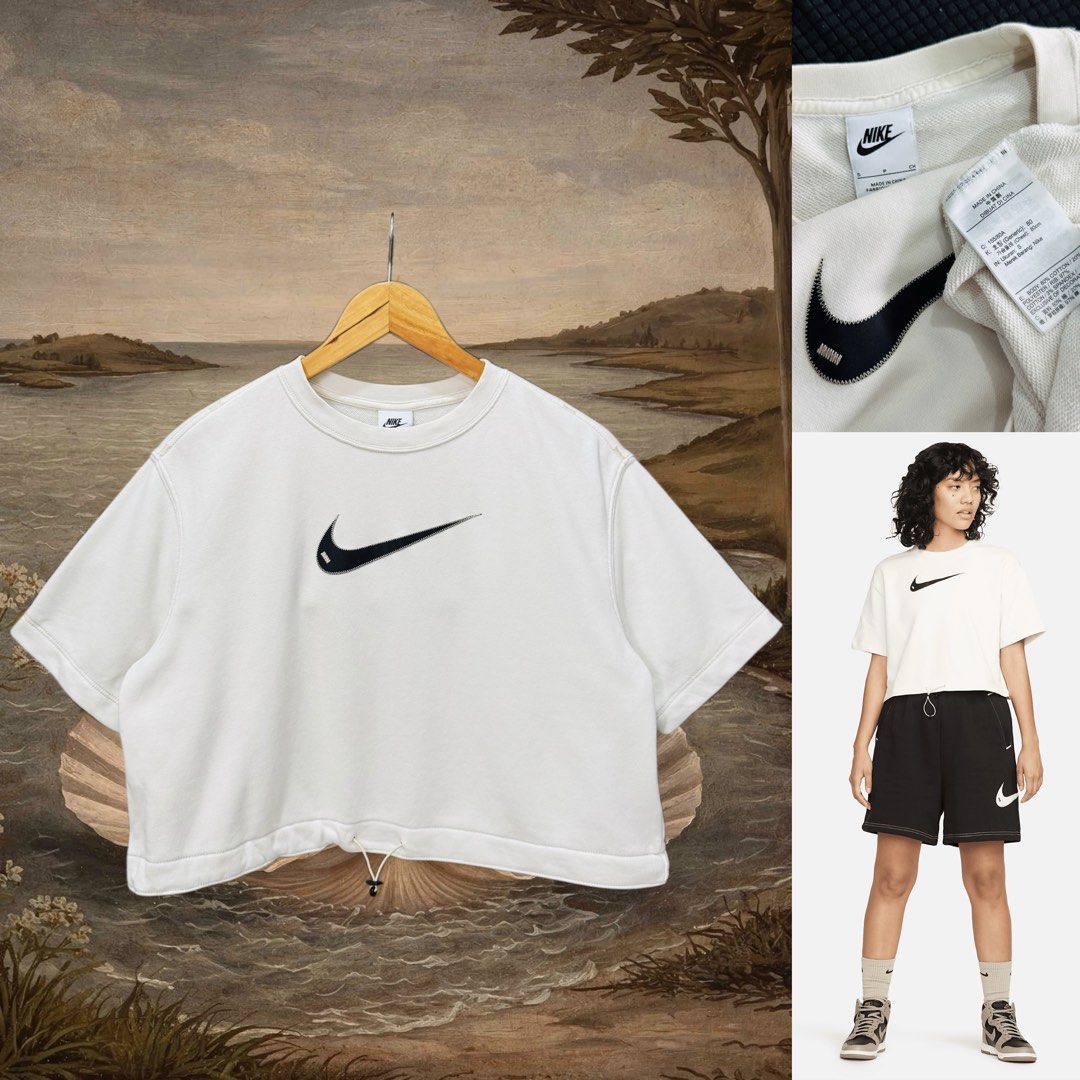 Nike swoosh embroidered logo crop top (Category: Activewear) located in Dasmarinas. Submitted by Ukaybes (Listing ID 1469801995, Image 1). Description: Nike swoosh embroidered logo crop top Size S 21W 17.5L Excellent condition M/Mine: 600 DM: Name | Contact | Address & Brgy Please comment MINE only if you’re 100% sure and ready to pay. No return or exchange .