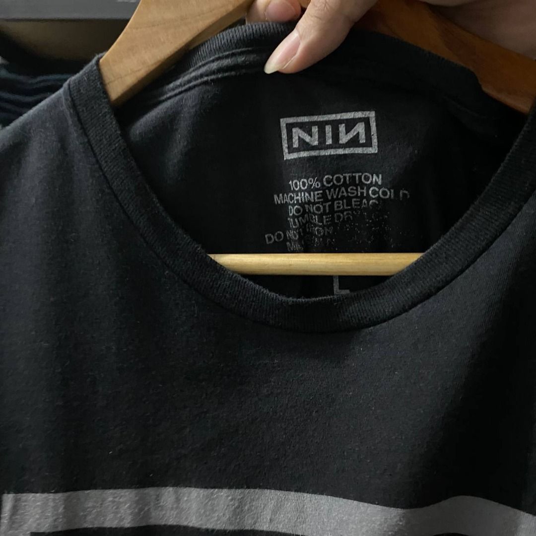 Nine Inch Nails NIN Band Shirt (Category: Tshirts & Polo Shirts ) located in Legazpi City. Submitted by southeastjunkies (Listing ID 1469874220, Image 3). Description: Nine Inch Nails NIN Band Shirt (Official Merch) (Metal/Rock/Artist/Industrial Metal) 21x28 (Large) minor hard stain.