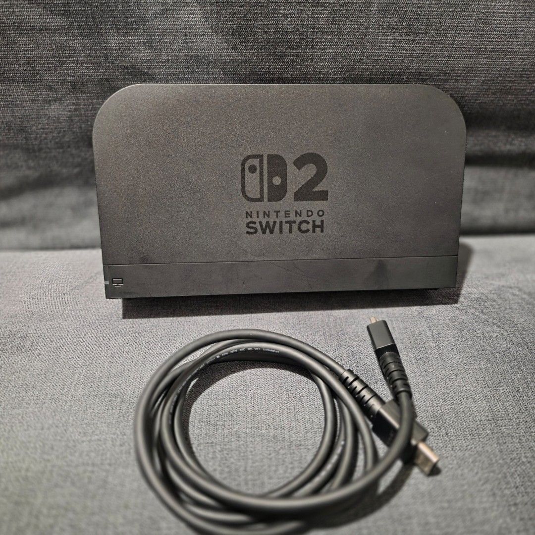 Nintendo Switch Dock 2 (Category: Cables & Chargers) located in Manila. Submitted by sweettotes_ph (Listing ID 1469886602, Image 1). Description: Original From my switch 2 package No issues Fully working Good condition Dock and HDMI only For pickup or delivery Bdo Gcash Maya Gotyme payment.