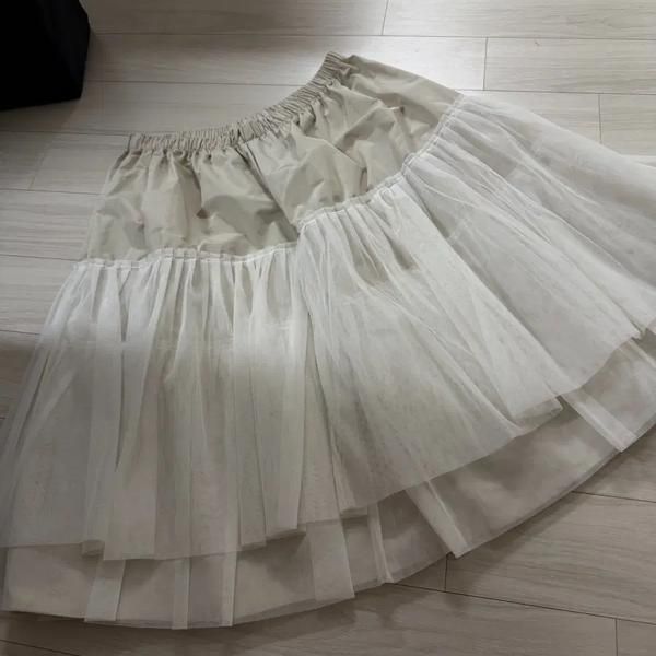 NOCONTENT flare skirt mash flare sk midi skirt, Women's Fashion ...