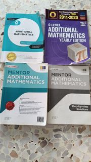 O Level Chemistry and Additional Mathematics Books Secondary 3 4 ...