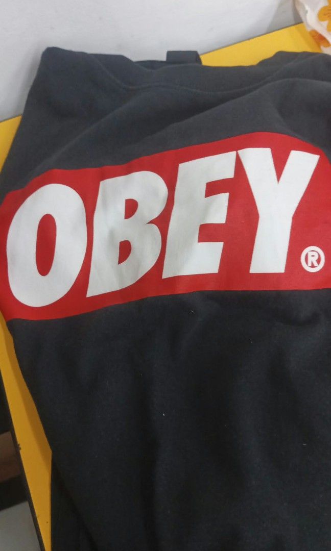 OBEY TEE (Category: Tshirts & Polo Shirts ) located in Quezon City. Submitted by oshhh_ (Listing ID 1469845787, Image 2). Description: Obey Bar Logo Tee Authentic Medium 21x27.