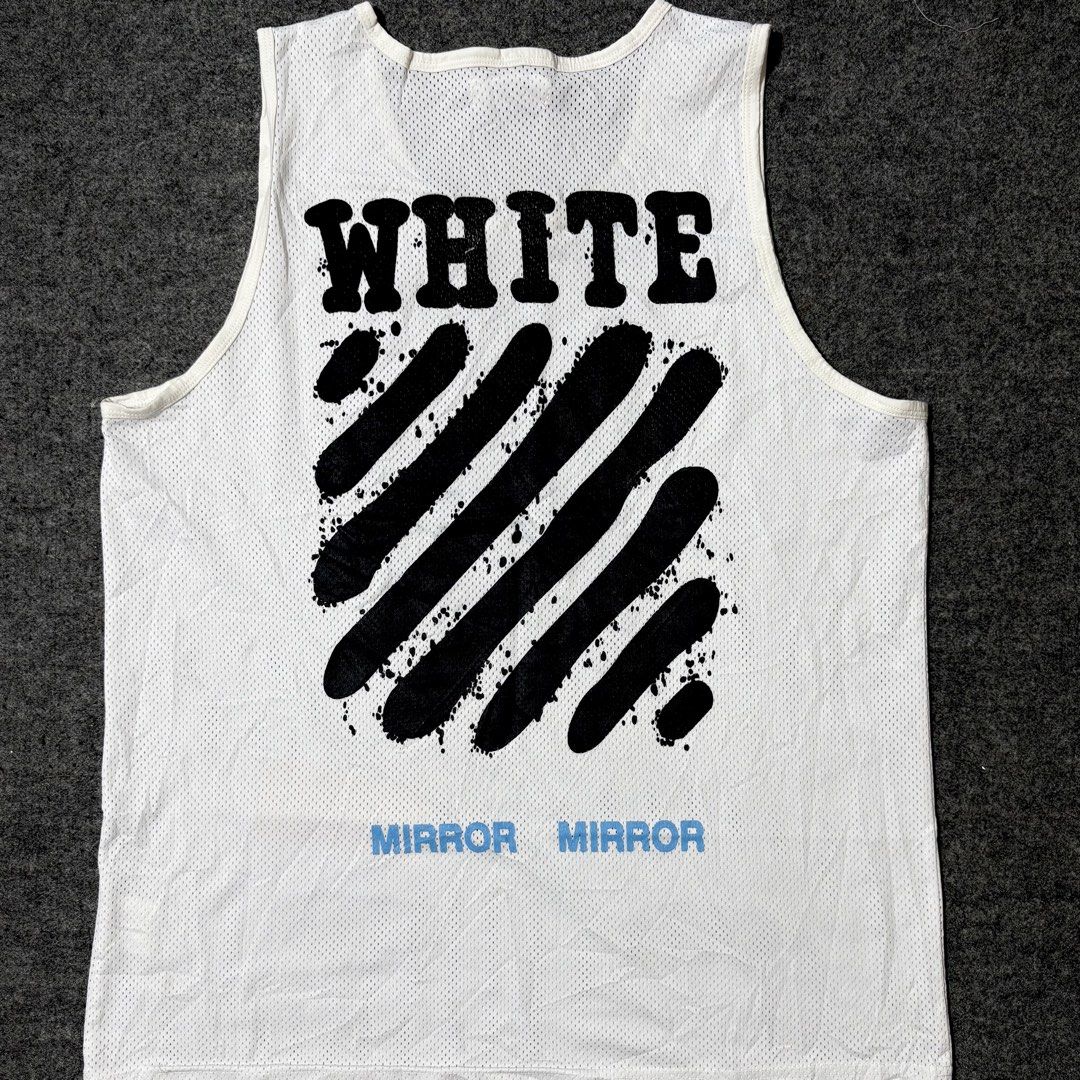 Off-White Mesh Tank top (Category: Swim Top & Rash Guards) located in Mabalacat. Submitted by alternativegooods (Listing ID 1469860067, Image 2). Description: MEASUREMENTS (inches) ⌗ width 22 ⌗ length 29 ★ Color may vary slightly due to lighting. ★ Manage your expectations, these are pre-loved/thrifted items. ★ Ship via J&T Express & Lalamove..