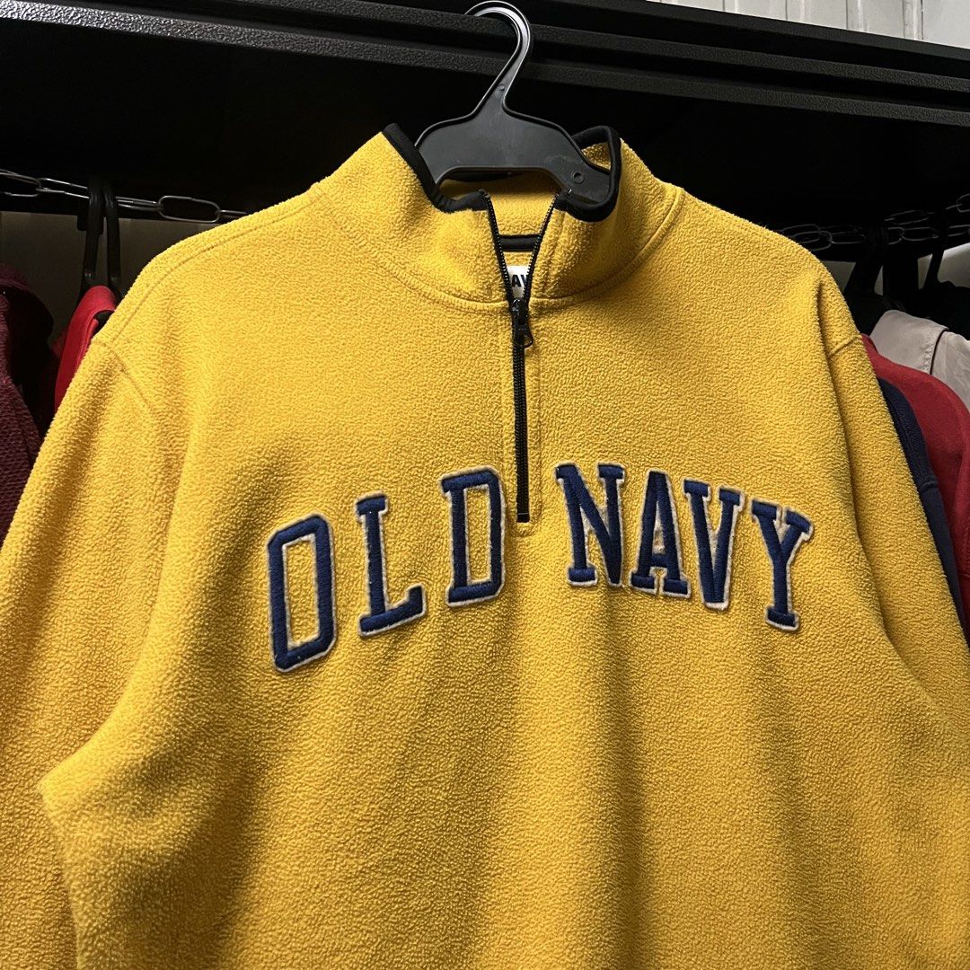 Old Navy Quarter Zip Yellow (Category: Coats, Jackets and Outerwear) located in Muntinlupa City. Submitted by ninenine.collective (Listing ID 1469762177, Image 2). Description: Old Navy Quarter Zip Yellow 22/27.