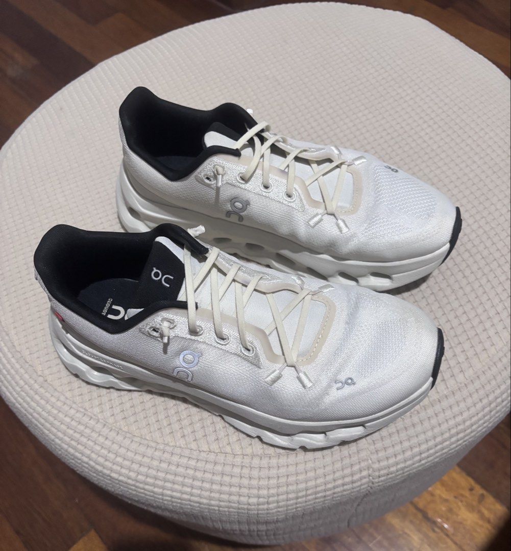 On Cloudtilt (Category: Sneakers) located in Pasig City. Submitted by stelala19 (Listing ID 1469897697, Image 2). Description: Authentic On Cloudtilt Size: women’s US 7 Color: Pearl/Ice Professionally cleaned and ready to use. Purchased in the US Lightweight, speed laces, stylish, and comfortable. Perfect for everyday wear, walking/running, travel, and casual outfits. Shipping c/o buyer MOP: GCash BPI BDO Location: Pasig City.