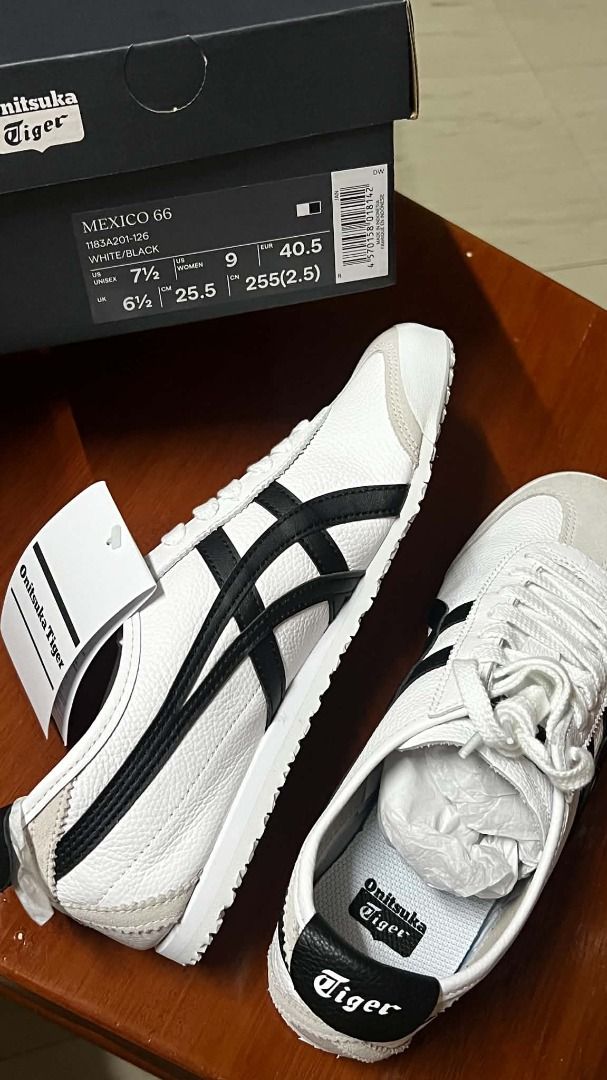 Onitsuka Tiger Mexico 66 Black / White Japan (Category: Casual Shoes) located in Manila. Submitted by princety15 (Listing ID 1469845331, Image 2). Description: Mexico 66 Black / White Japan Size: US Unisex 7 1/2 / US Women 9 / EUR 40.5 RFS: Don't Fit Location: Binondo Manila.