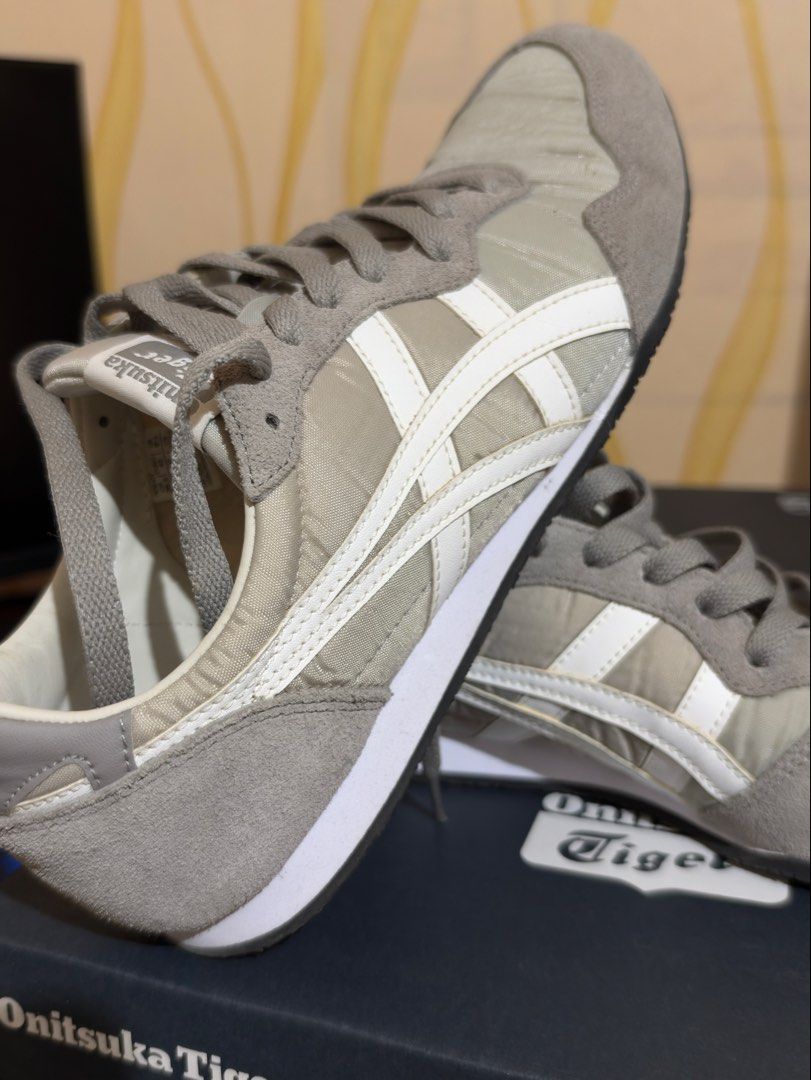 Onitsuka Tiger Serrano Oyster Grey White Size US 8.5 (Category: Sneakers) located in Makati City. Submitted by heyrods (Listing ID 1469943937, Image 1). Description: FS: Personal item Authentic Onitsuka Tiger Serrano in Oyster Grey/White (Model: 1183B400-022). Size US 8.5 Men / US 10 Women (EUR 42 / 26.5 CM). Features a stylish suede and textile upper with classic side stripes. Made in Vietnam and comes with the original shoe box. Grab these vers