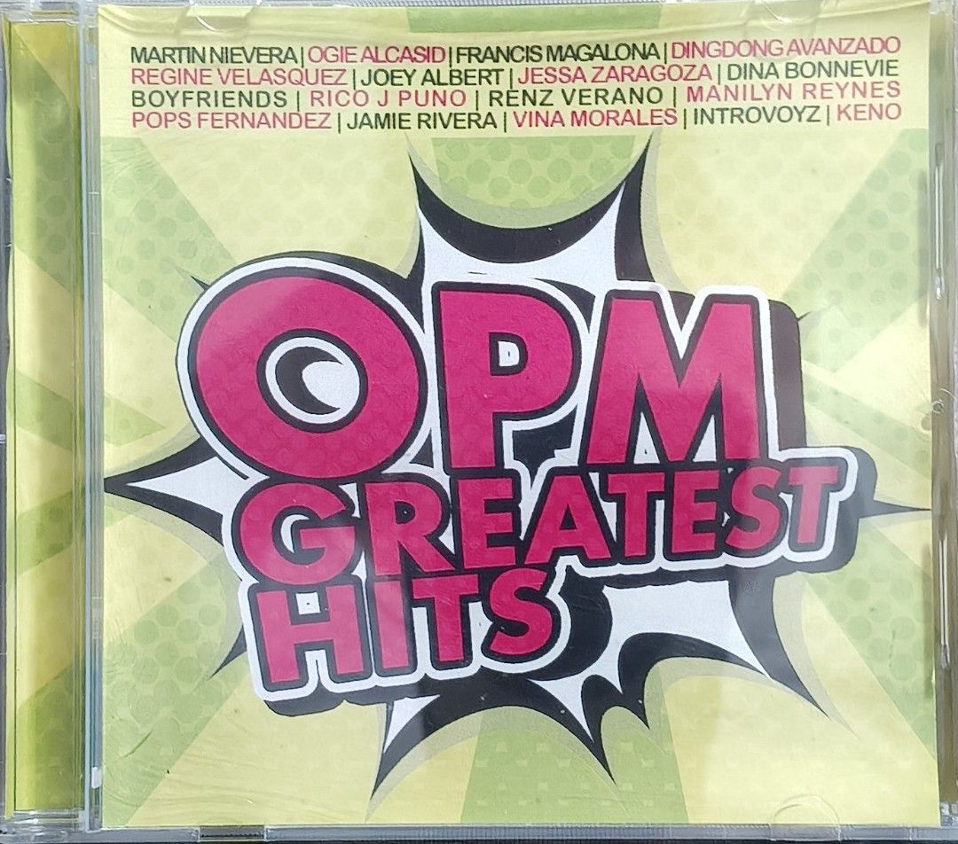 OPM Greatest Hits CD PolyEast Records (Category: CDs & DVDs) located in Manila. Submitted by ruelcabrer77078 (Listing ID 1469925742, Image 1). Description: - Album: OPM Hits Compilation (20 tracks) - Artists: Regine Velasquez, Martin Nievera, Lea Salonga, Francis Magalona, Ogie Alcasid, and more - Label: PolyEast Records (2016 release) - Inclusion: Jewel case, front insert with tracklist/credits, and original disc - Condition: Well-kept, ready to