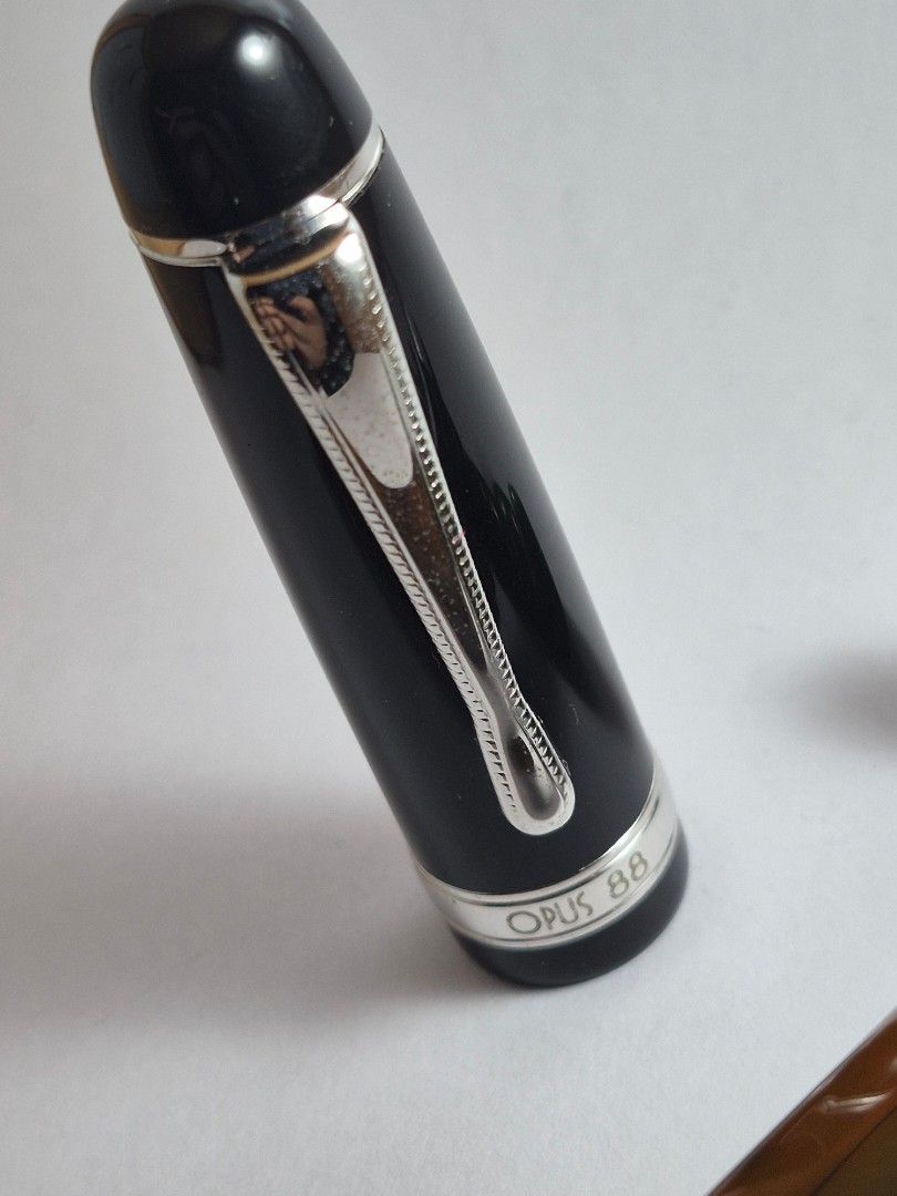 Opus 88 Jazz Fountain Pen (Category: Craft Supplies & Tools) located in Pasig City. Submitted by penpaul (Listing ID 1469863878, Image 3). Description: Opus 88 Jazz Amber with F steel nib.