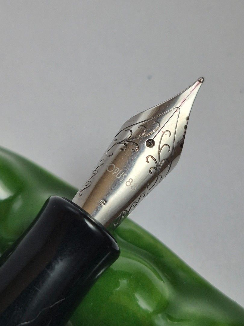 Opus 88 Jazz Fountain Pen (Category: Craft Supplies & Tools) located in Pasig City. Submitted by penpaul (Listing ID 1469863878, Image 2). Description: Opus 88 Jazz Amber with F steel nib.