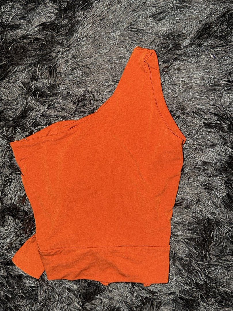 Orange One Shoulder Tie Top (Category: Sleeveless) located in Quezon City. Submitted by tishaagba (Listing ID 1469770106, Image 2). Description: .