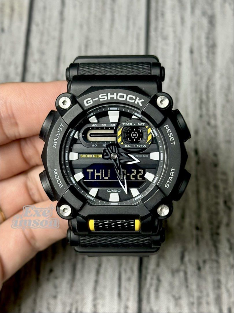 ORIGINAL G-SHOCK GA-900 BLACK/YELLOW (Category: Men's Watches) located in Obando. Submitted by greatfindslad (Listing ID 1469790049, Image 1). Description: FOR SALE❗️ ✅ GA-900 BLACK/YELLOW • 💯% Legit / Authentic. • 9/10 very presentable. • With replacement can. • Batt health 🔋: GOOD • Original all parts. No history of repair. • No hidden issues. All functions working. 𝗣𝗥𝗜𝗖𝗘: ₱3,299 Unli legit check/vouch. Money back if fake. 📌 Meet/Pick u