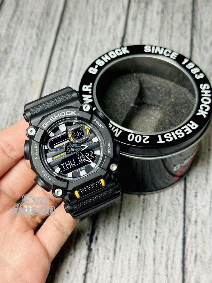 ORIGINAL G-SHOCK GA-900 BLACK/YELLOW (Category: Men's Watches) located in Obando. Submitted by greatfindslad (Listing ID 1469790049, Image 2). Description: FOR SALE❗️ ✅ GA-900 BLACK/YELLOW • 💯% Legit / Authentic. • 9/10 very presentable. • With replacement can. • Batt health 🔋: GOOD • Original all parts. No history of repair. • No hidden issues. All functions working. 𝗣𝗥𝗜𝗖𝗘: ₱3,299 Unli legit check/vouch. Money back if fake. 📌 Meet/Pick u