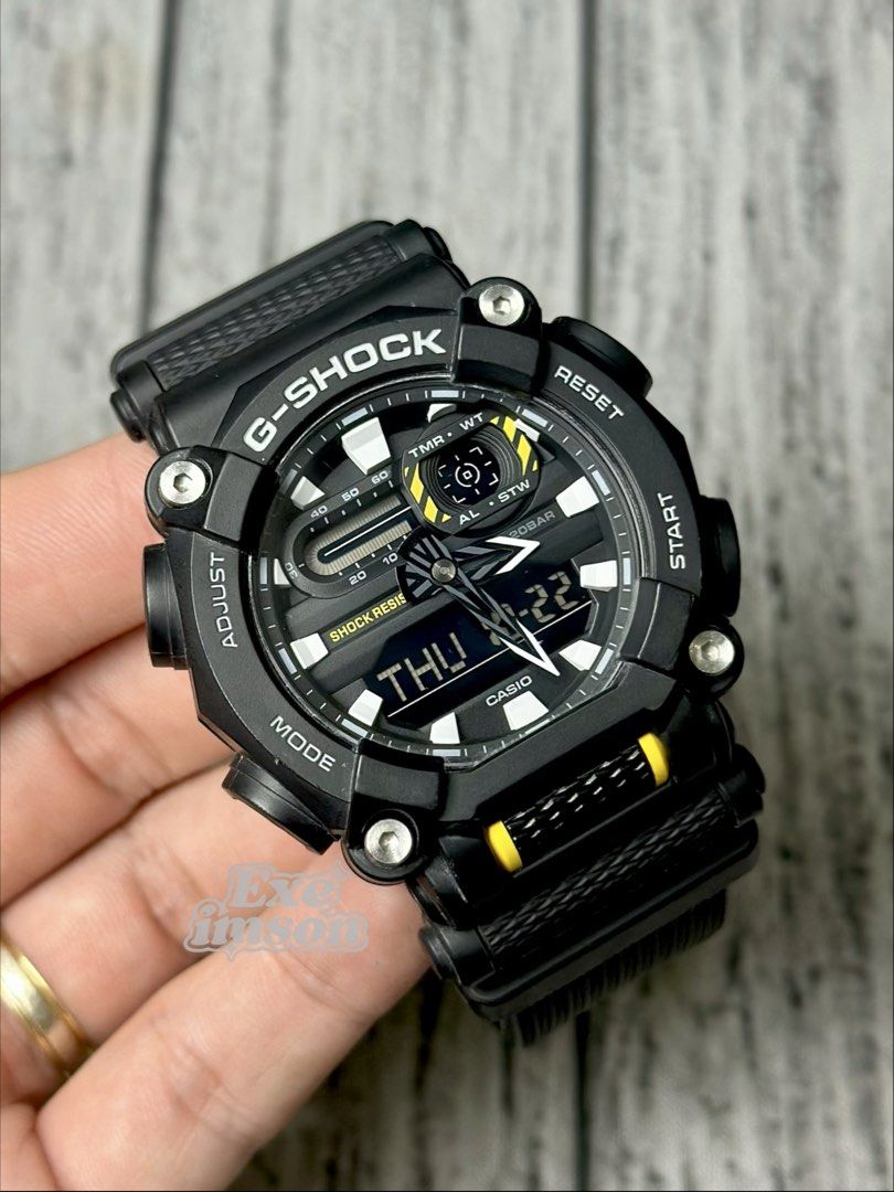 ORIGINAL G-SHOCK GA-900 BLACK/YELLOW (Category: Men's Watches) located in Obando. Submitted by greatfindslad (Listing ID 1469790049, Image 3). Description: FOR SALE❗️ ✅ GA-900 BLACK/YELLOW • 💯% Legit / Authentic. • 9/10 very presentable. • With replacement can. • Batt health 🔋: GOOD • Original all parts. No history of repair. • No hidden issues. All functions working. 𝗣𝗥𝗜𝗖𝗘: ₱3,299 Unli legit check/vouch. Money back if fake. 📌 Meet/Pick u