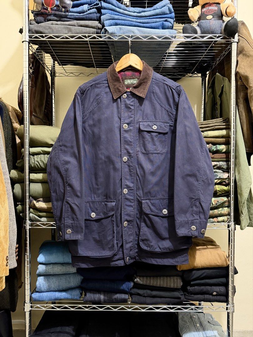 Orvis Flannel Lined Field Barn Jacket (Category: Coats, Jackets and Outerwear) located in Dinalupihan. Submitted by brokencasket (Listing ID 1469919105, Image 1). Description: Orvis Flannel Lined Field Barn Jacket Size S on tag. Measurements on photo. Model Height 5’8.
