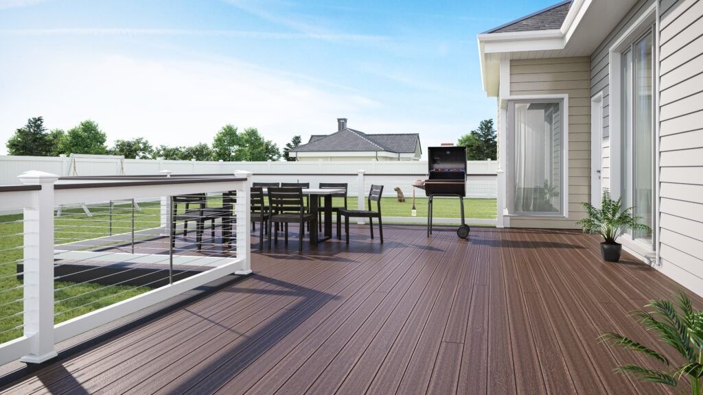 Outdoor Wood Plastic Composite Decking Tiles Flooring, Furniture & Home ...