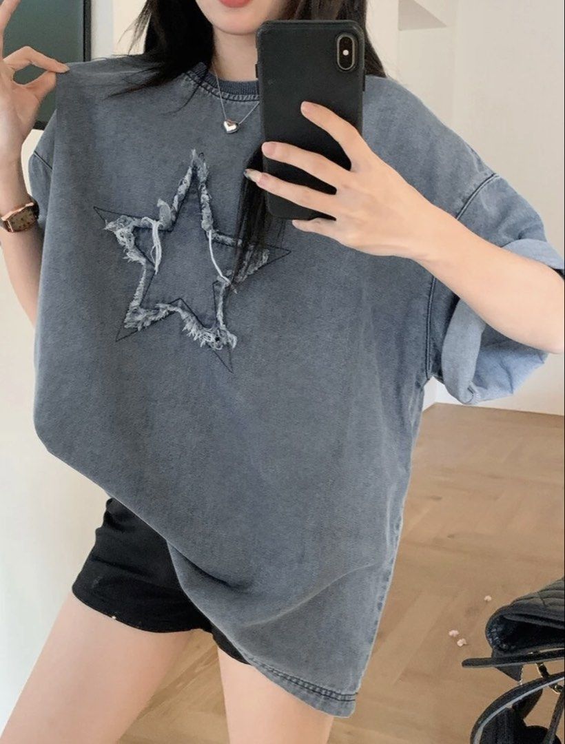 Oversized Acid Wash Denim Shirt (Category: Shirts) located in Manila. Submitted by joeypk (Listing ID 1469890747, Image 1). Description: - Shein Denim Shirt - Brand New / Never Worn - Medium - Original price : 500+ php.