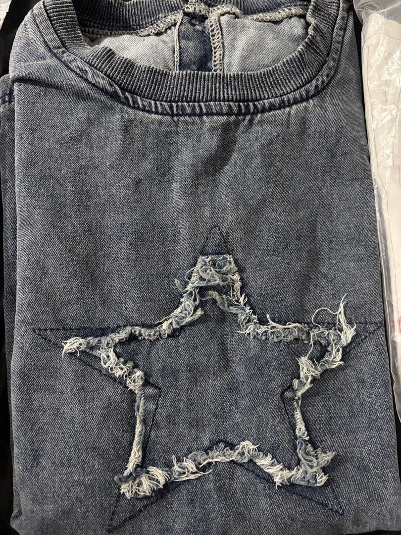 Oversized Acid Wash Denim Shirt (Category: Shirts) located in Manila. Submitted by joeypk (Listing ID 1469890747, Image 3). Description: - Shein Denim Shirt - Brand New / Never Worn - Medium - Original price : 500+ php.
