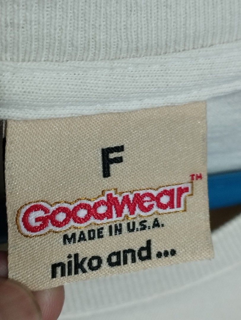 Oversized Goodwear x niko and... (Category: Tshirts & Polo Shirts ) located in San Fernando. Submitted by nerosales (Listing ID 1469770207, Image 2). Description: Oversized Goodwear x niko and ... Made in USA width 26 inches length - 30 inches very good condition 500 pesos only SM City Pampanga Shipping: J&T Payment: Gcash NO COD NO COP NO WAYBILL FIRST .