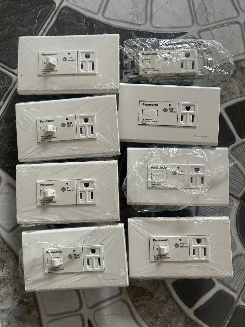 Panasonic GFCI OUTLET (Category: Electrical, Adaptors & Sockets) located in Manila. Submitted by angell_dsartes (Listing ID 1469766579, Image 1). Description: 7500 Takes all.