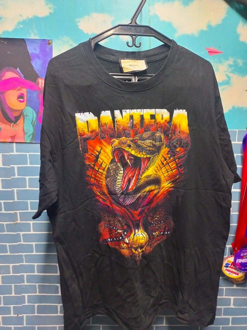 Pantera Band Tee's (Category: Tshirts & Polo Shirts ) located in Taguig. Submitted by silvergem_b94b67 (Listing ID 1469760365, Image 1). Description: Good as New No Crack Print No issue. Width 22 Length 27 + SF📌.