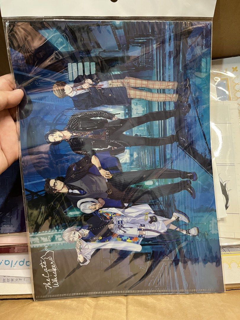 Paradox Live The Cat's Whiskers Clear File Folder (Category: Stationery & School Supplies) located in Gapan. Submitted by lunashop14 (Listing ID 1469848946, Image 1). Description: - Item: Official Paradox Live The Cat's Whiskers Clear Folder - Characters: Naokira Saimon, Yohei Kanbayashi, Ryu Natsume, Shiki Ando - Manufacturer: Anima - Condition: Brand new, still sealed in original plastic packaging - Details: Includes original barcode and price 