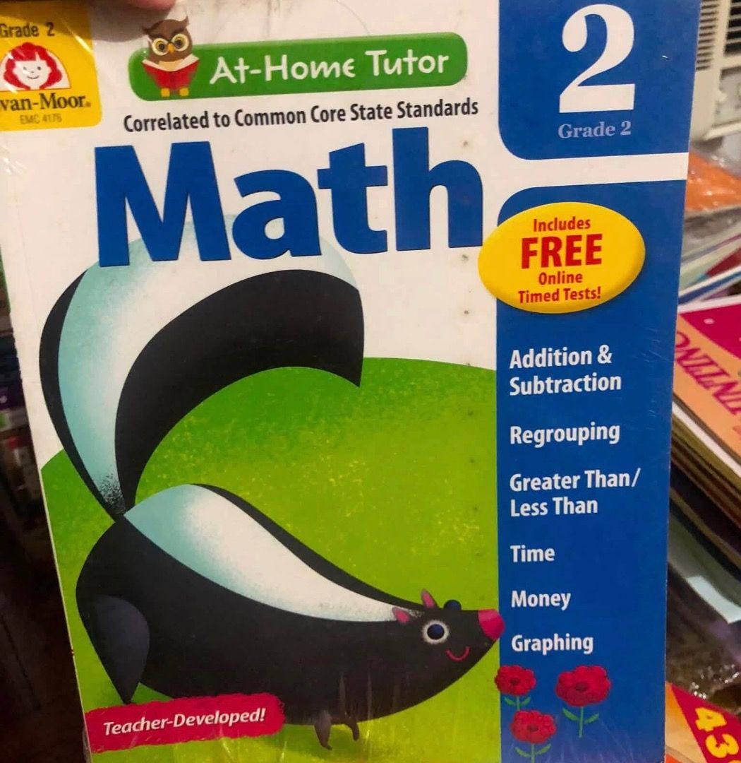 [PB] Grade 2 - At Home Tutor: Math educational workbook (Category: Assessment Books) located in San Juan City. Submitted by ttanmien (Listing ID 1469762972, Image 2). Description: ⚜️✨⚜️✨⚜️✨⚜️✨⚜️✨⚜️ 💁🏻‍♀️SELLING PRICE: ₱150 Original Price: ₱359 💁🏻‍♀️Book Genre: NonFiction, Children's Nonfiction, Workbook/Assessment, Educational Activity Book, Early Childhood Education (ECE) 💁🏻‍♀️Book insight: • Standards Alignment: Correlated to Common Core 