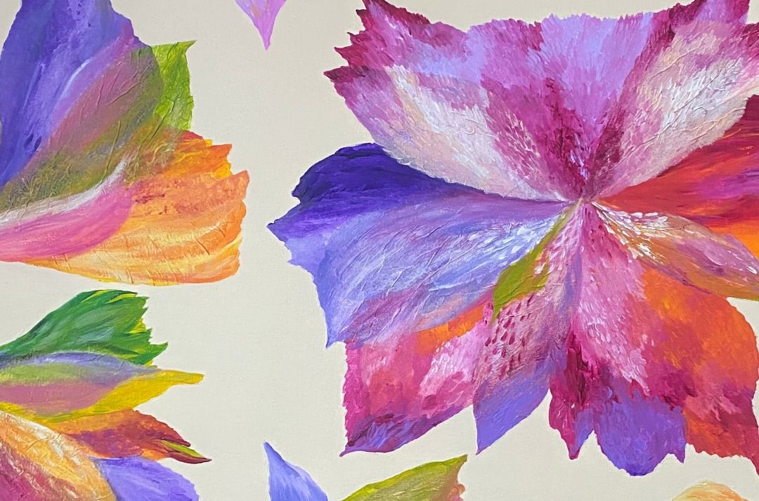 Petals in Light - Aileen Yu (Category: Art & Prints) located in Taguig. Submitted by drybrushgallery (Listing ID 1469775837, Image 3). Description: Petals in Light Aileen Yu, 2026 Mixed Media Artwork Dimension: 24" x 36" with Certificate of Authenticity PM FOR INQUIRY 0917 565 2917.