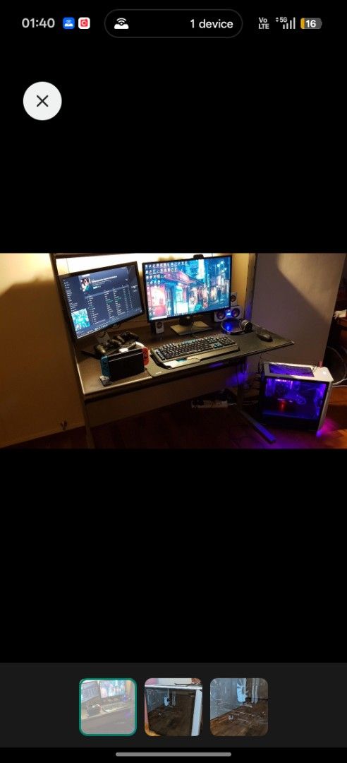 Phanteks Eclipse P400 White Desktop PC GTX 1070 i5 (Category: Desktops) located in Singapore. Submitted by mightydolph (Listing ID 1469926595, Image 3). Description: - Custom white Phanteks Eclipse P400 case - Intel i5-7600K processor with Thermalright CPU cooler - Gigabyte GTX 1070 8GB graphics card - 16GB Corsair Vengeance RAM - 250GB Samsung SSD + 1TB HDD storage - EVGA SuperNOVA 650W PSU - Runs 1080p games smoothly and kept very clean over th