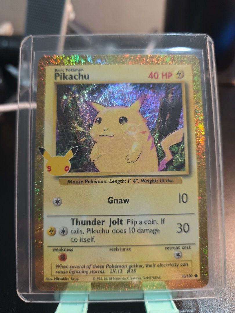 Pikachu 58/102 Classic Collection, Toys & Collectibles, Trading Cards ...