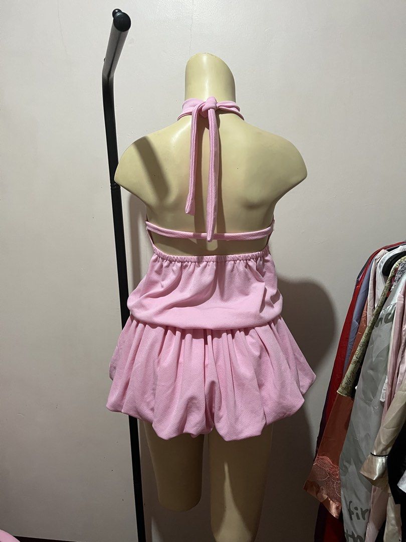 Pink Halter Dress (Category: Dresses) located in Manila. Submitted by mamamogreen69 (Listing ID 1469874716, Image 2). Description: Decluttering S-L 📍Pasig City.