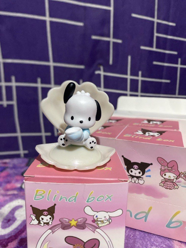 Pochacco Mini Figurine (Category: Character Goods) located in Bulacan. Submitted by cute.finds.ph (Listing ID 1469773363, Image 1). Description: —UNOFFICIAL FIGURINE —might have minimal dirt/ uneven paint/ dent box —brand new.