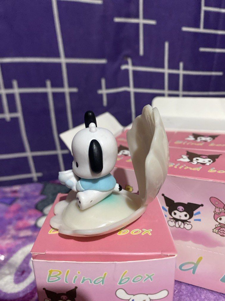 Pochacco Mini Figurine (Category: Character Goods) located in Bulacan. Submitted by cute.finds.ph (Listing ID 1469773363, Image 2). Description: —UNOFFICIAL FIGURINE —might have minimal dirt/ uneven paint/ dent box —brand new.