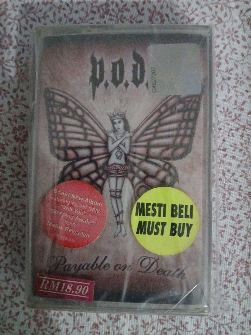 P.O.D. Payable on Death Cassette Tape (Category: CDs & DVDs) located in Pili. Submitted by marktoraldo (Listing ID 1469848976, Image 1). Description: sealed. 700 php. add sf gcash mop. ty admin.