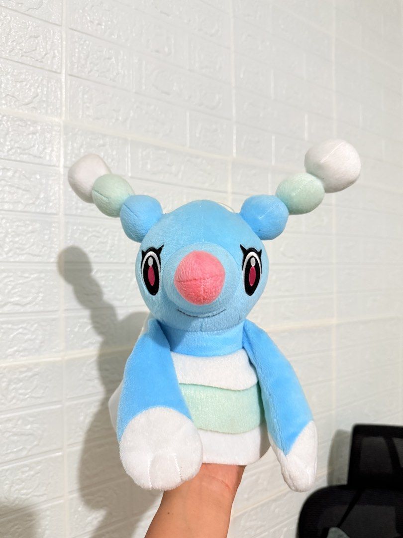 Pokemon Brionne Plush (Category: Plushies & Soft Toys) located in Cavite. Submitted by projectplushie (Listing ID 1469812776, Image 1). Description: - Features Popplio with soft blue fabric, pink nose, and white flippers - Includes original paper hang tag - Clean condition and carefully stored - Perfect for Pokémon plush collectors.