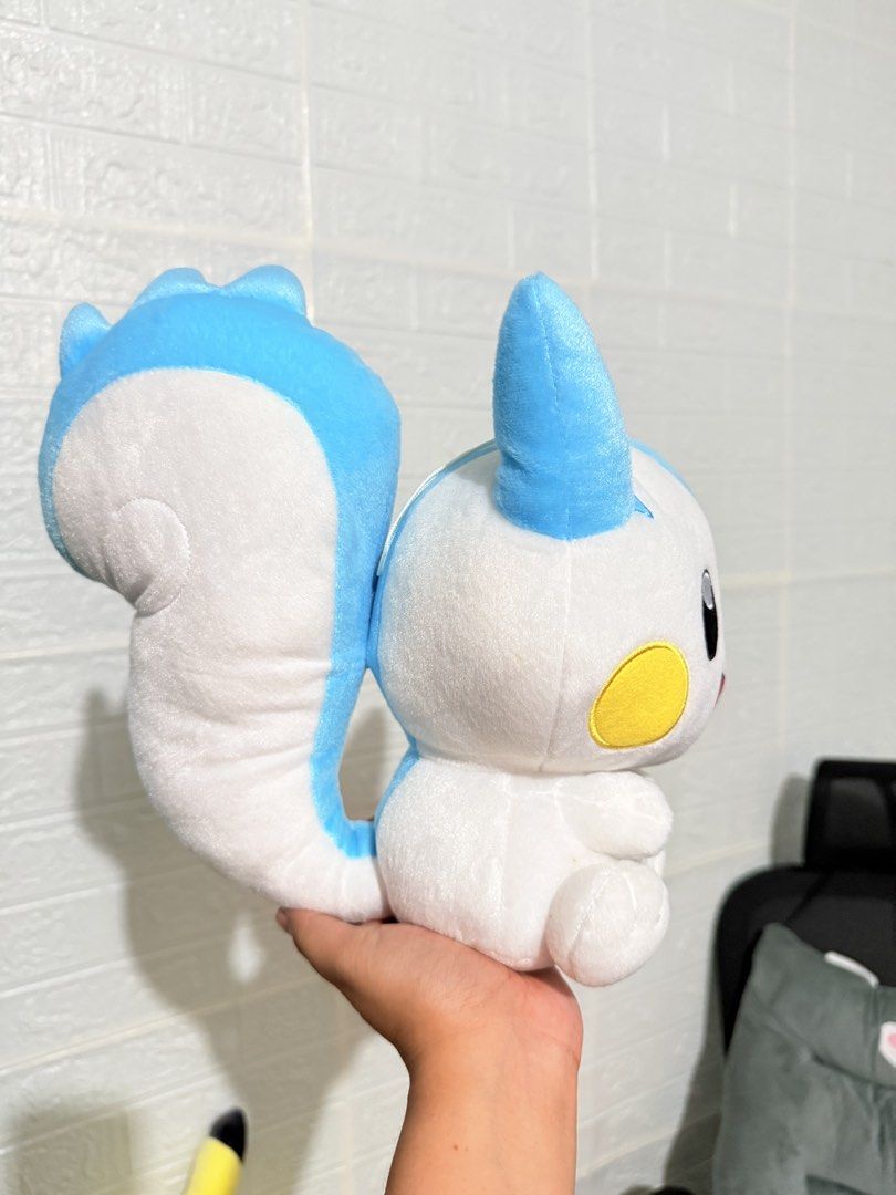 Pokemon Pachirisu Plush (Category: Plushies & Soft Toys) located in Cavite. Submitted by projectplushie (Listing ID 1469812476, Image 2). Description: - Official Pokemon Pachirisu plush toy in excellent, clean condition - Original paper tag still attached to the tail - Features iconic white body with light blue accents - Well-maintained and smoke-free storage.