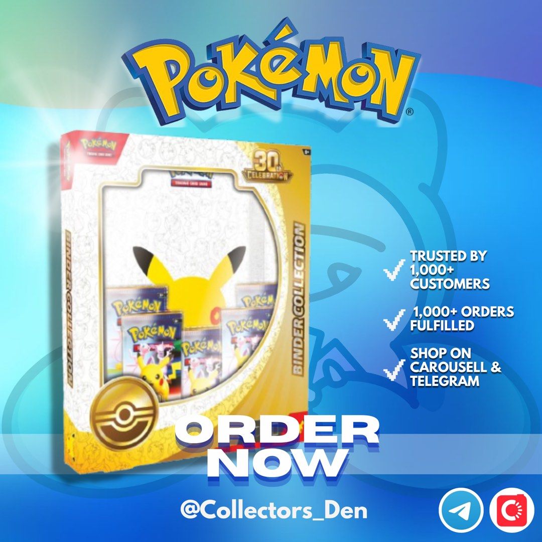 Pokémon Celebrations Collection Box Binder English [READY STOCK], Toys ...