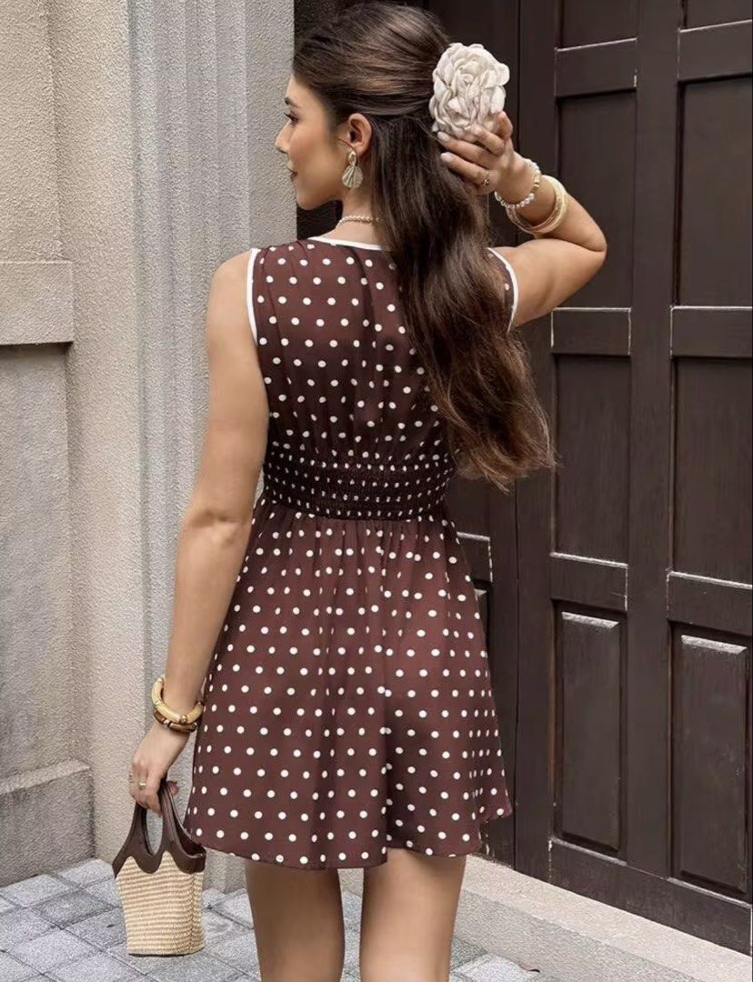 Polka Dot Tie-up Dress (Category: Dresses) located in Manila. Submitted by juliaxgamboa (Listing ID 1469845272, Image 3). Description: .