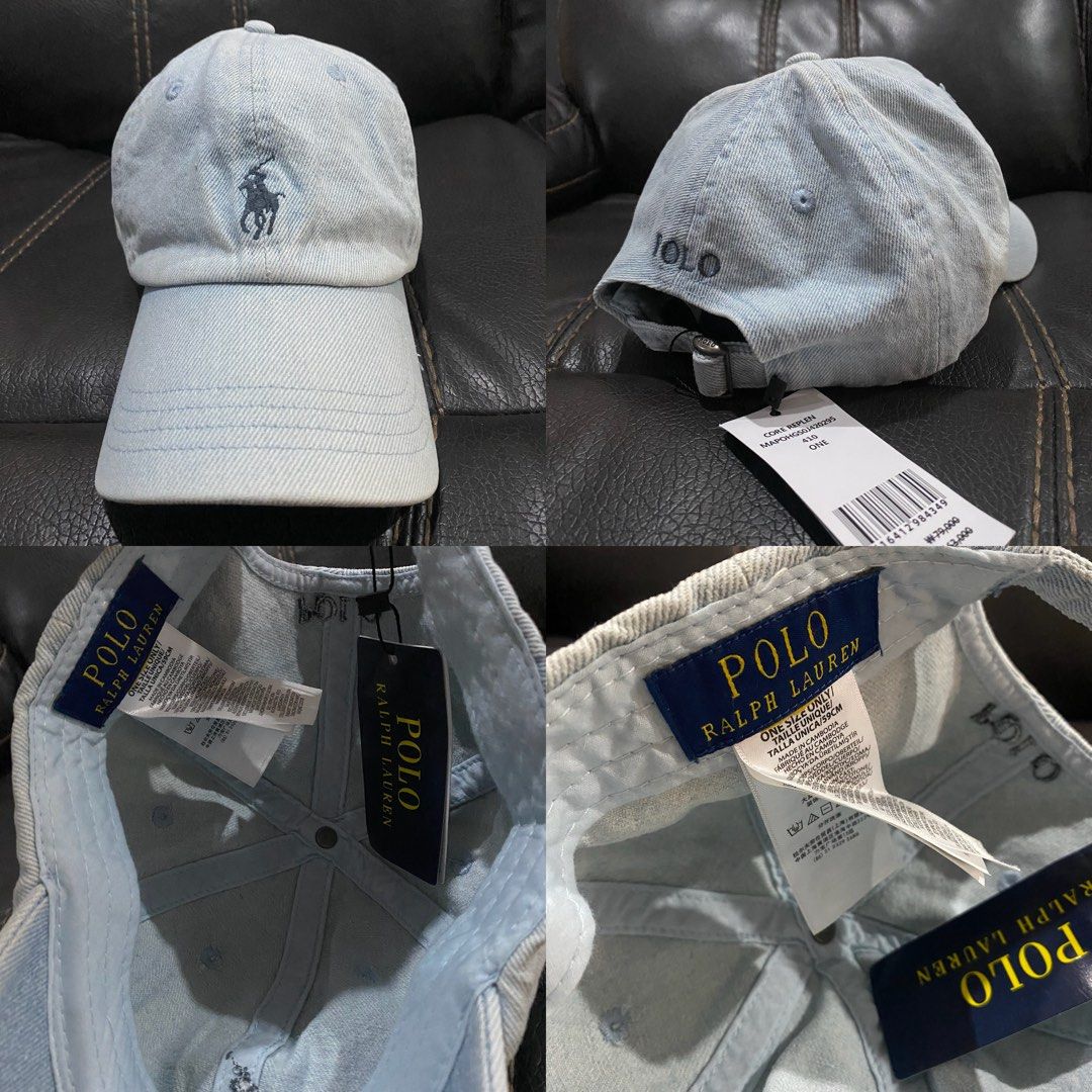 Polo Ralph Lauren Light Blue Washed Denim Baseball Cap (Category: Caps & Hats) located in Antipolo. Submitted by JPtrendshop (Listing ID 1469878508, Image 1). Description: .
