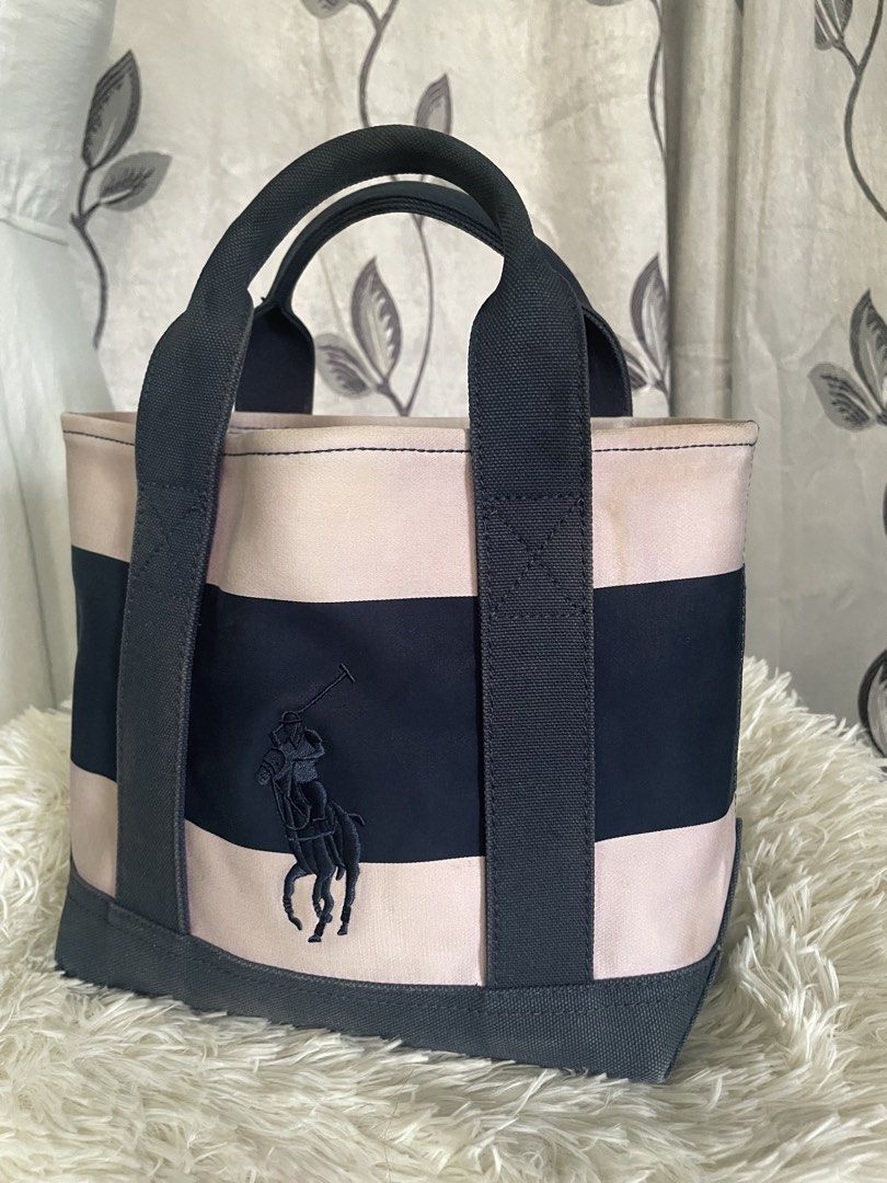 Polo Ralph Lauren Mini Tote Bag (Category: Tote Bags) located in Cabanatuan. Submitted by moraiahraven (Listing ID 1469831650, Image 2). Description: Authentic Polo Ralph Lauren small tote With minimal yellow washable stains.