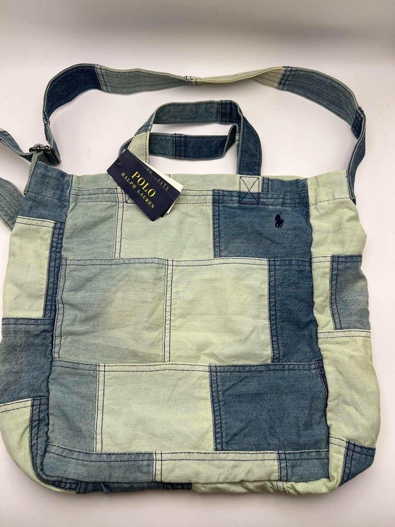 Polo Ralph Lauren patchwork canvas 2 way tote (Category: Tote Bags) located in Cagayan de Oro. Submitted by borse_de_amore (Listing ID 1469873913, Image 2). Description: Polo Ralph Lauren patchwork canvas 2 way tote Bnew with tags. 🏷️2,390.