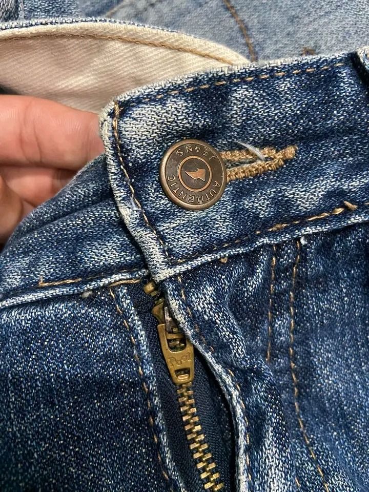 Pool Denim Shorts (Category: Shorts) located in Cebu City. Submitted by badat23 (Listing ID 1469937118, Image 3). Description: - Brand: Pool - Item: Denim shorts - Wash: Blue wash with light fading on the front - Closure: Button fly with branded hardware - Pockets: Classic five-pocket setup with embroidered Pool logo patch on back pocket - Size: Tagged size 42 - Condition: Excellent, well-maintained.