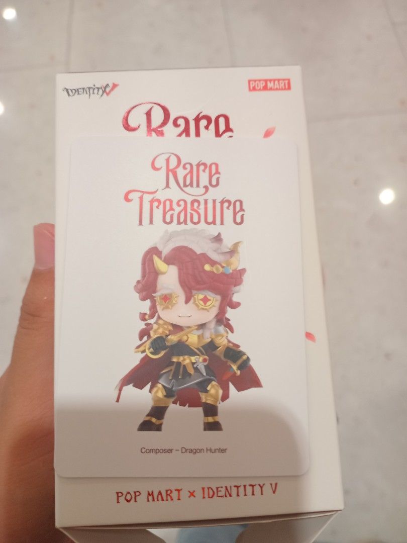 POP MART x Identity V Dragon Hunter Composer Figure (Category: Figurines & Statues) located in Quezon City. Submitted by yuegart (Listing ID 1469796403, Image 1). Description: - POP MART x Identity V collaboration blind box - Character: Dragon Hunter Composer - Condition: Box opened to check design only, never displayed - Inclusion: Character card included - Storage: Kept safely inside original packaging - Mode: Meet-up or shipping available acro