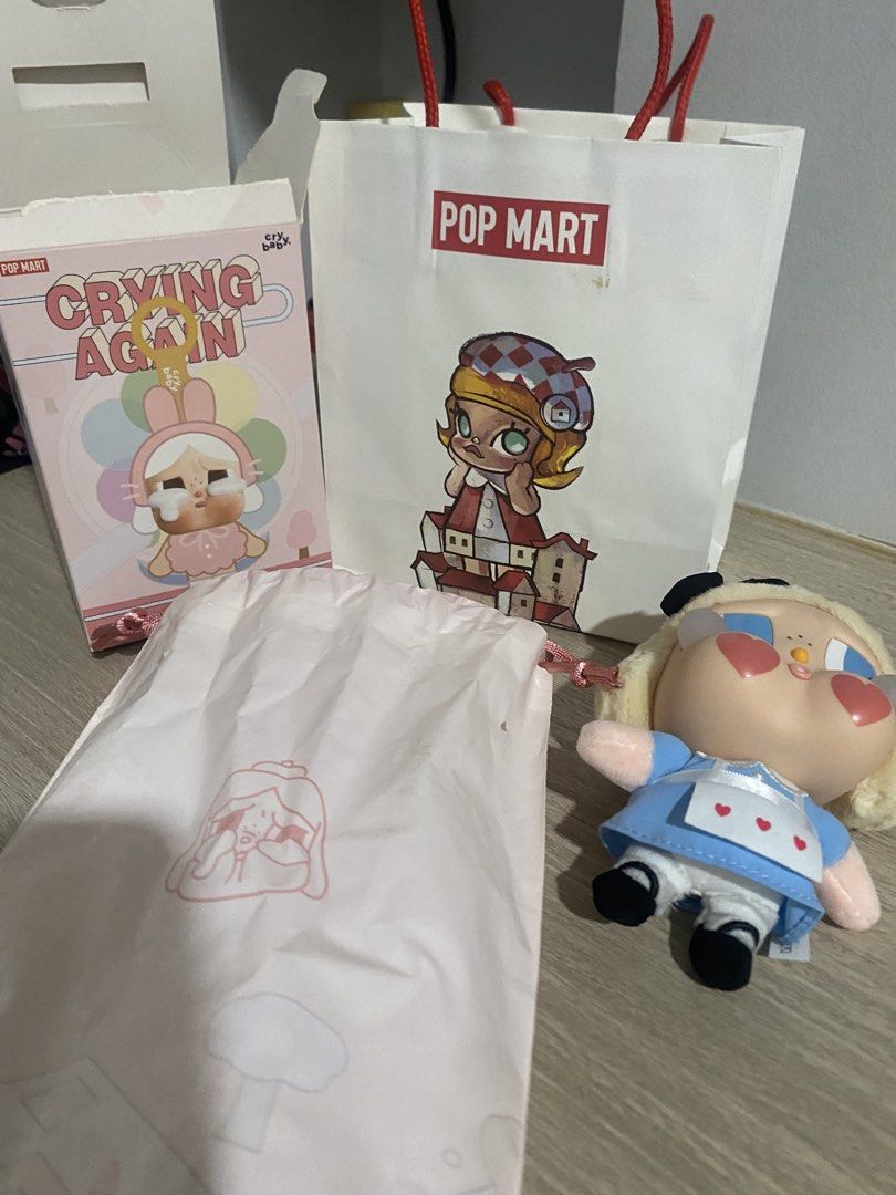 PopMart Cry baby - Crying Again She's Alice (Category: Plushies & Soft Toys) located in Manila. Submitted by ranjiv080856864 (Listing ID 1469904872, Image 1). Description: *Original with receipt RFS - hindi for me ang blue. can negotiate.