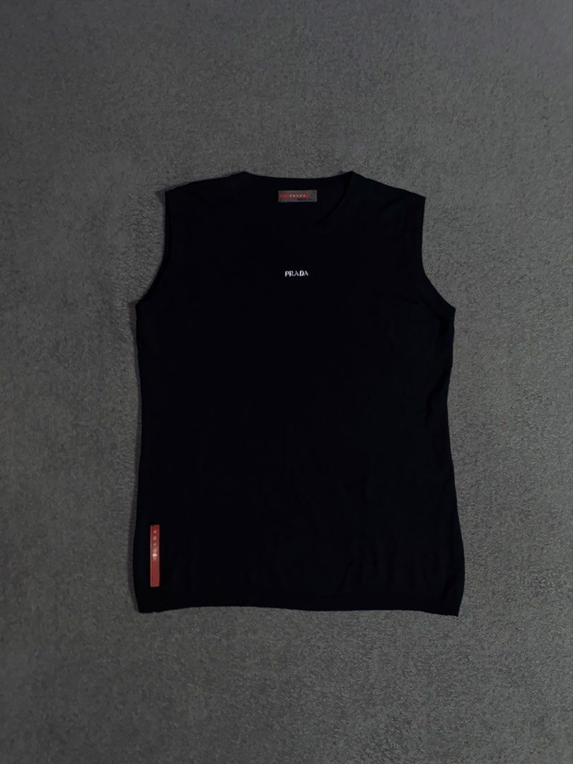 PRADA KNITTED TANK TOP (Category: Tshirts & Polo Shirts ) located in Caloocan City. Submitted by arcane_thrift (Listing ID 1468727148, Image 1). Description: .