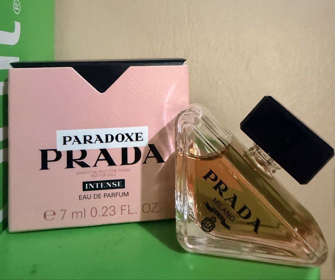 PRADA PARADOX INTENSE 7ml minis dab perfume (Category: Fragrance & Deodorants) located in General Trias. Submitted by trendz_fazhion (Listing ID 1469809994, Image 1). Description: new original usa bought 7ml mins dab perfume only.