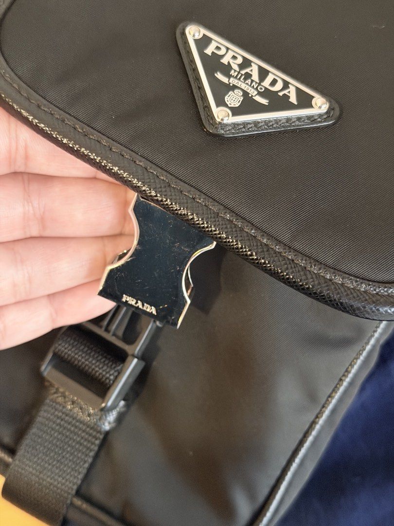 Prada Re-Nylon Multi Pouch Crossbody (Category: Luxury Bags & Wallets) located in Mandaluyong City. Submitted by wopeepop (Listing ID 1469887759, Image 2). Description: Prada Re-Nylon Multi Pouch Crossbody No flaws With dustbag, authenticity certificate card ₱37,500 Loc: Greenfield, Mandaluyong.