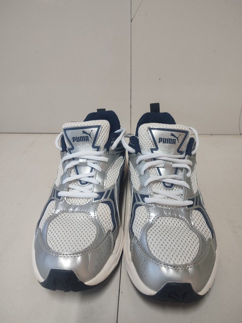 Puma Milenio / Milenio Tech white, silver, Gray (Category: Dress Shoes) located in Leyte. Submitted by jeromealar77079 (Listing ID 1469769439, Image 1). Description: brand new condition issue no box only authentic.